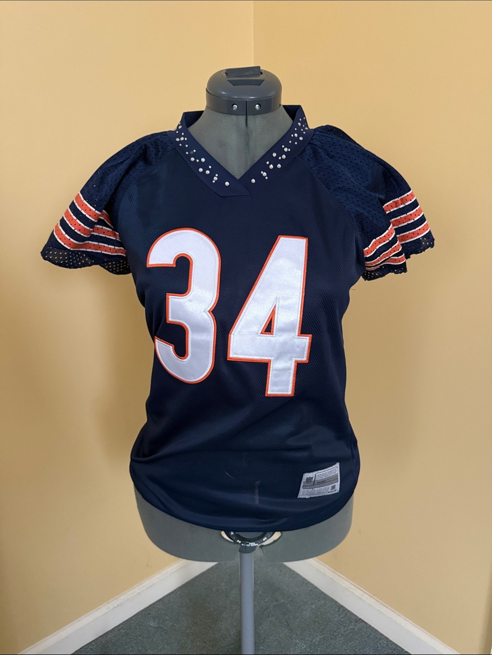 Medium Walter Payton Chicago Bears Womens Jersey Medium Reebok Rhinestone #34